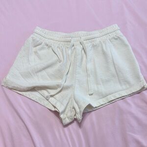 Belle Du Jour White Athletic Shorts